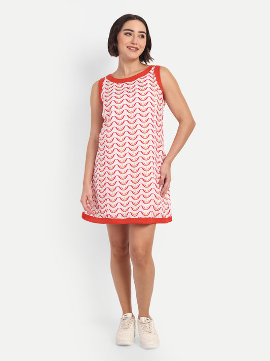 Red Linen Dress