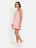 Red Linen Dress
