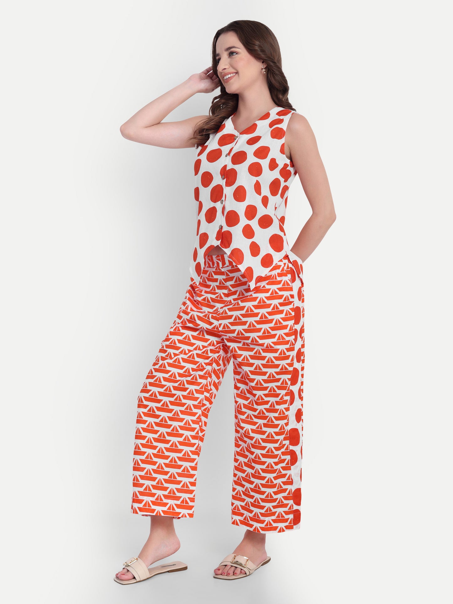 Coord Set-Orange