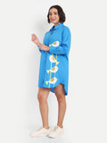 Blue Shirt Dress