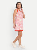 Red Linen Dress