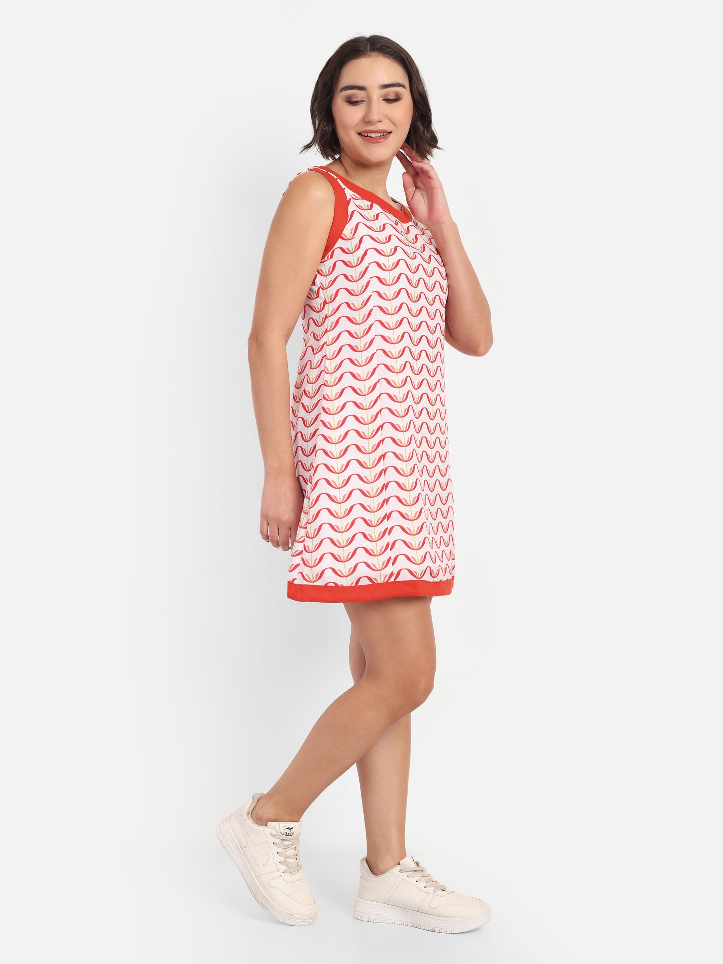 Red Linen Dress