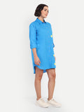 Blue Shirt Dress