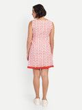 Red Linen Dress