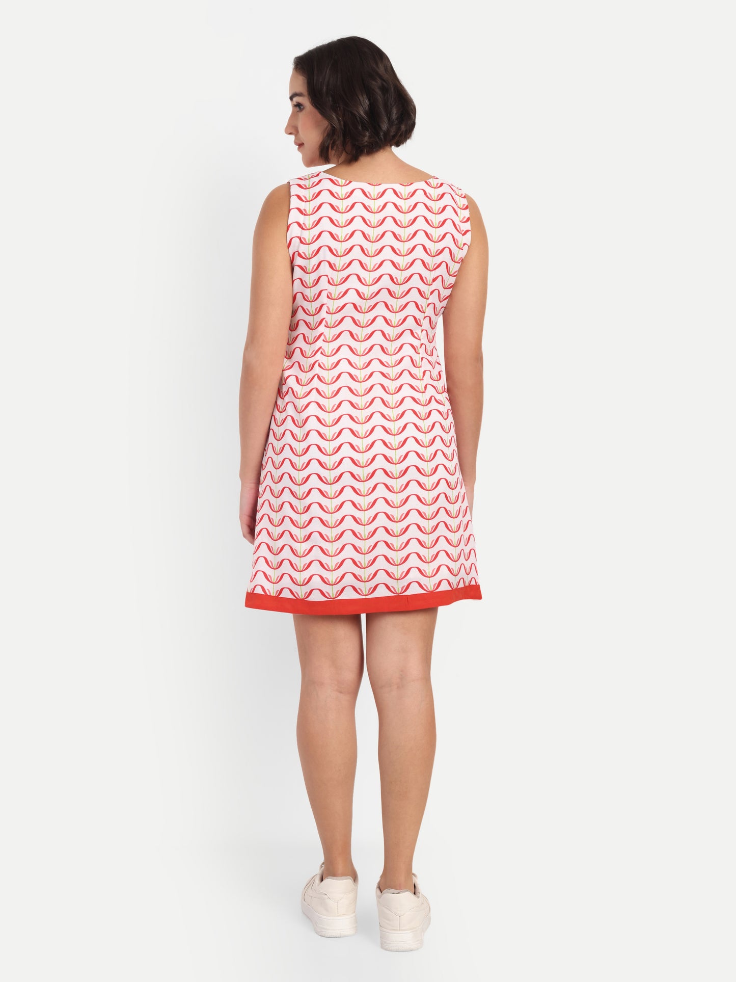 Red Linen Dress