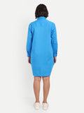 Blue Shirt Dress
