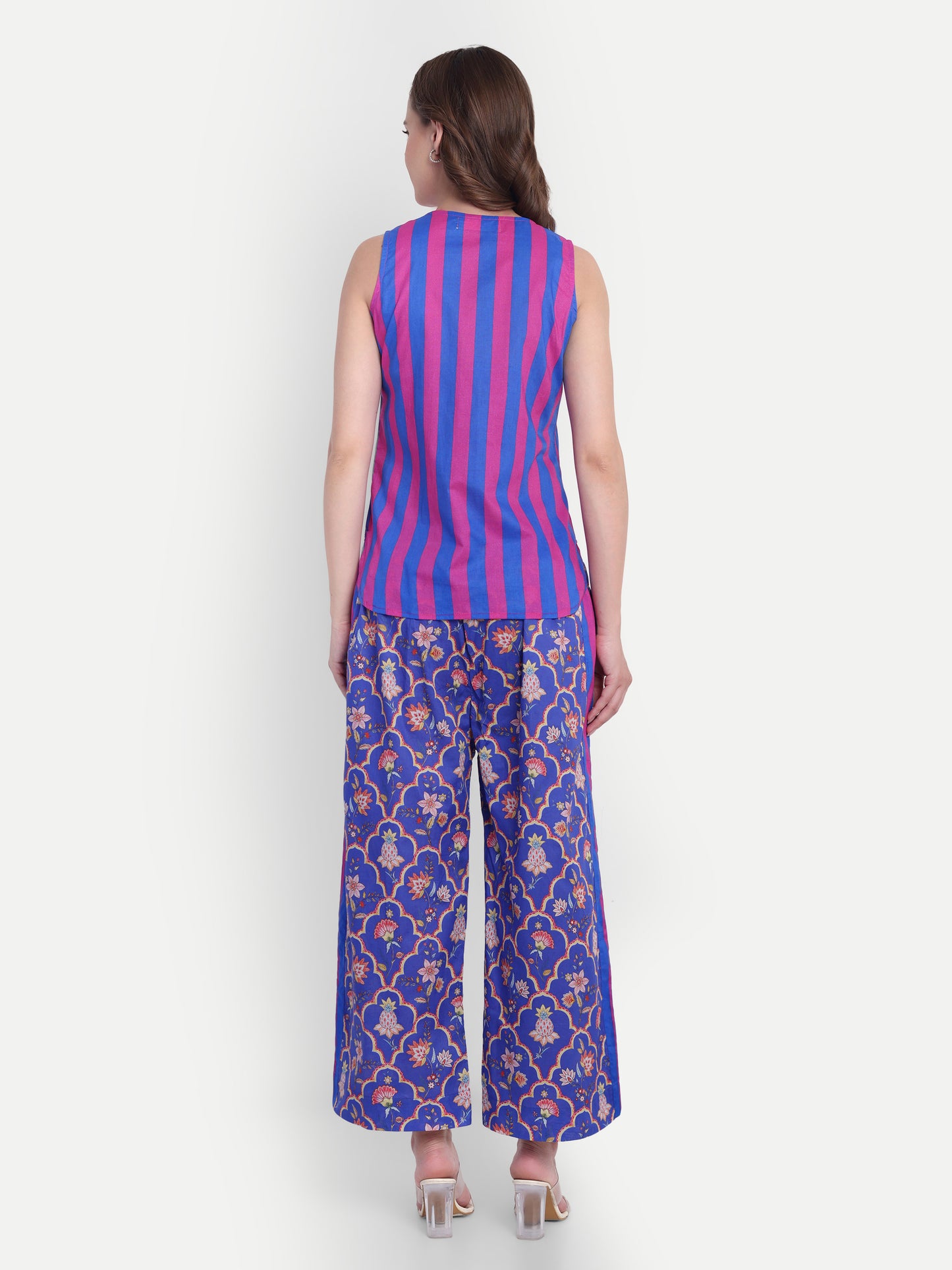 Coord Set-Pink Blue
