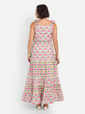 Twirl Tailed-Lotus Garden Maxi Dress