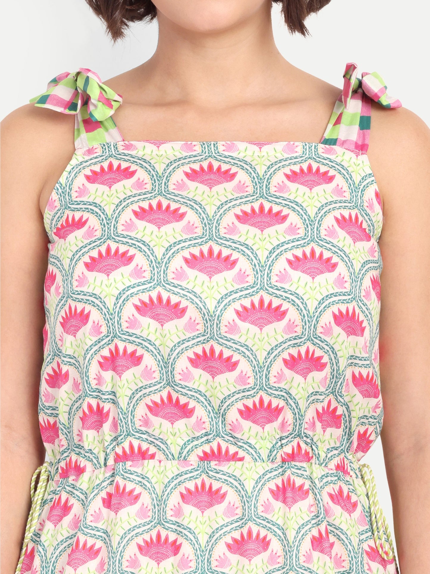 TWIRL TALES-Lotus Garden Maxi Dress
