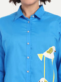 Blue Shirt Dress