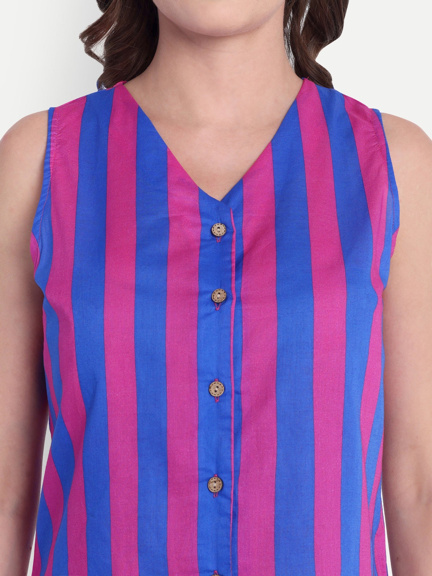 Coord Set-Pink Blue