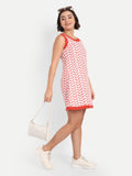 Red Linen Dress
