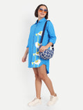 Blue Shirt Dress