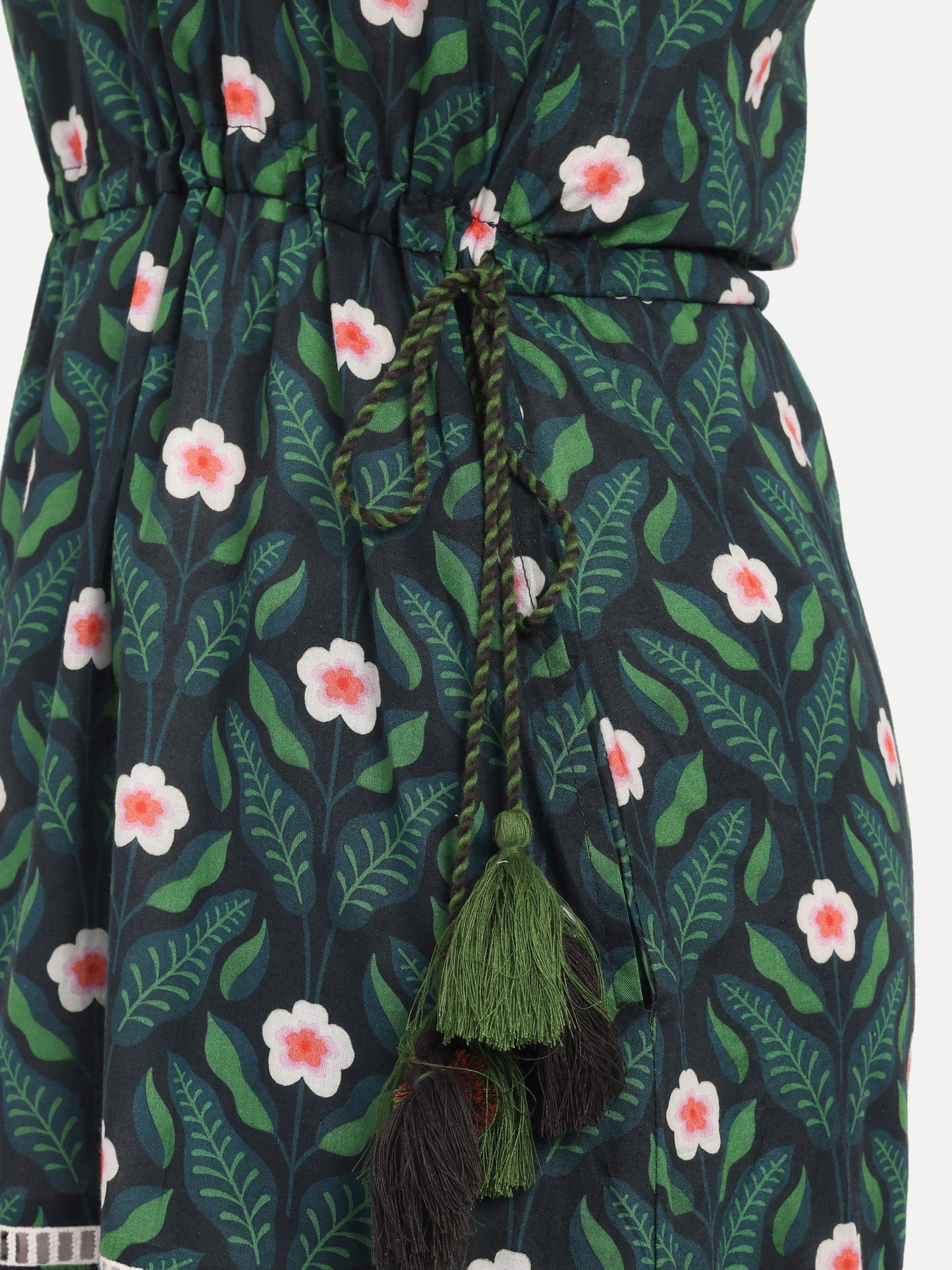 TWIRL TALES-Emerald Bloom Maxi Dress