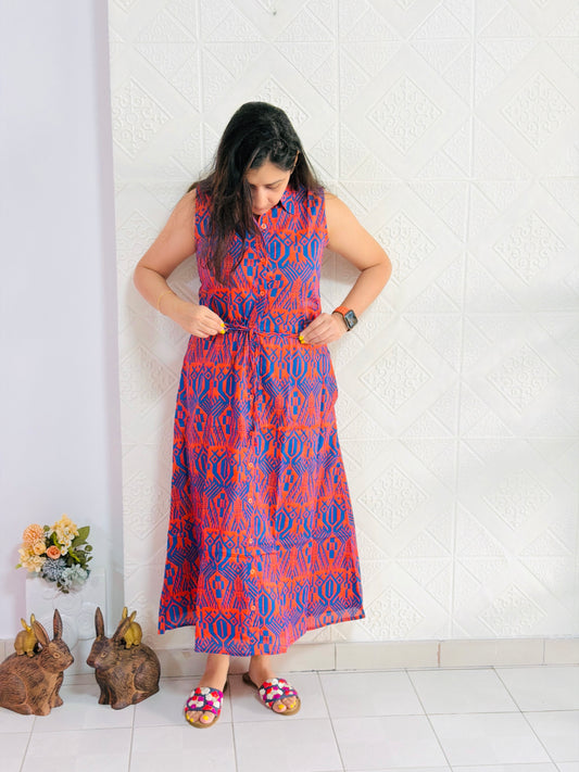 Red Cotton Dress